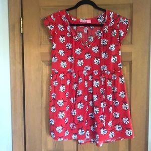Pretty red flower print Maternity Top (5/$20)
